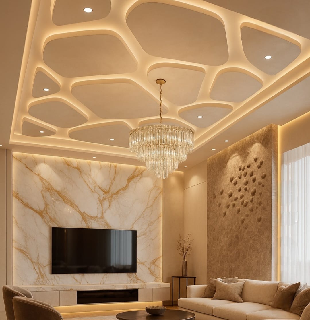 Marble Feature Wall Ceiling
